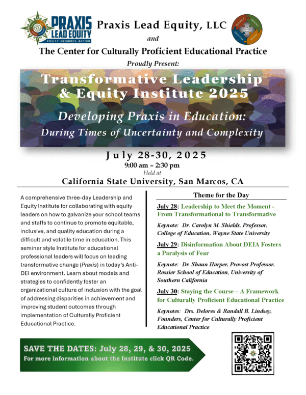 Transformative Leadership and Equity Institute 2025