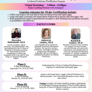 Cultural Proficiency 10-Day Certification Program 2025-2026