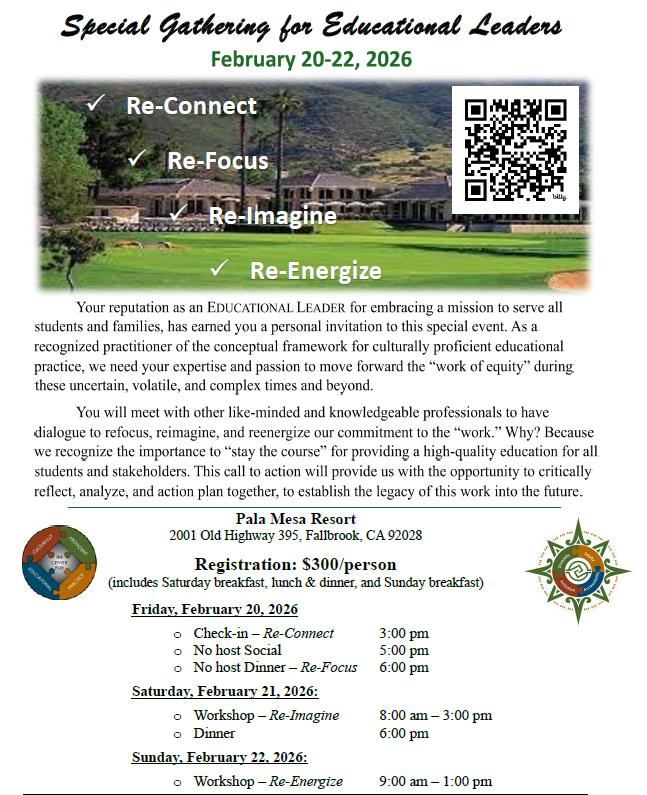 Special Gathering for Educational Leaders February 20-22, 2026